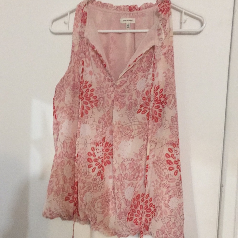 Marks pink top Max studio summer sleeveless top